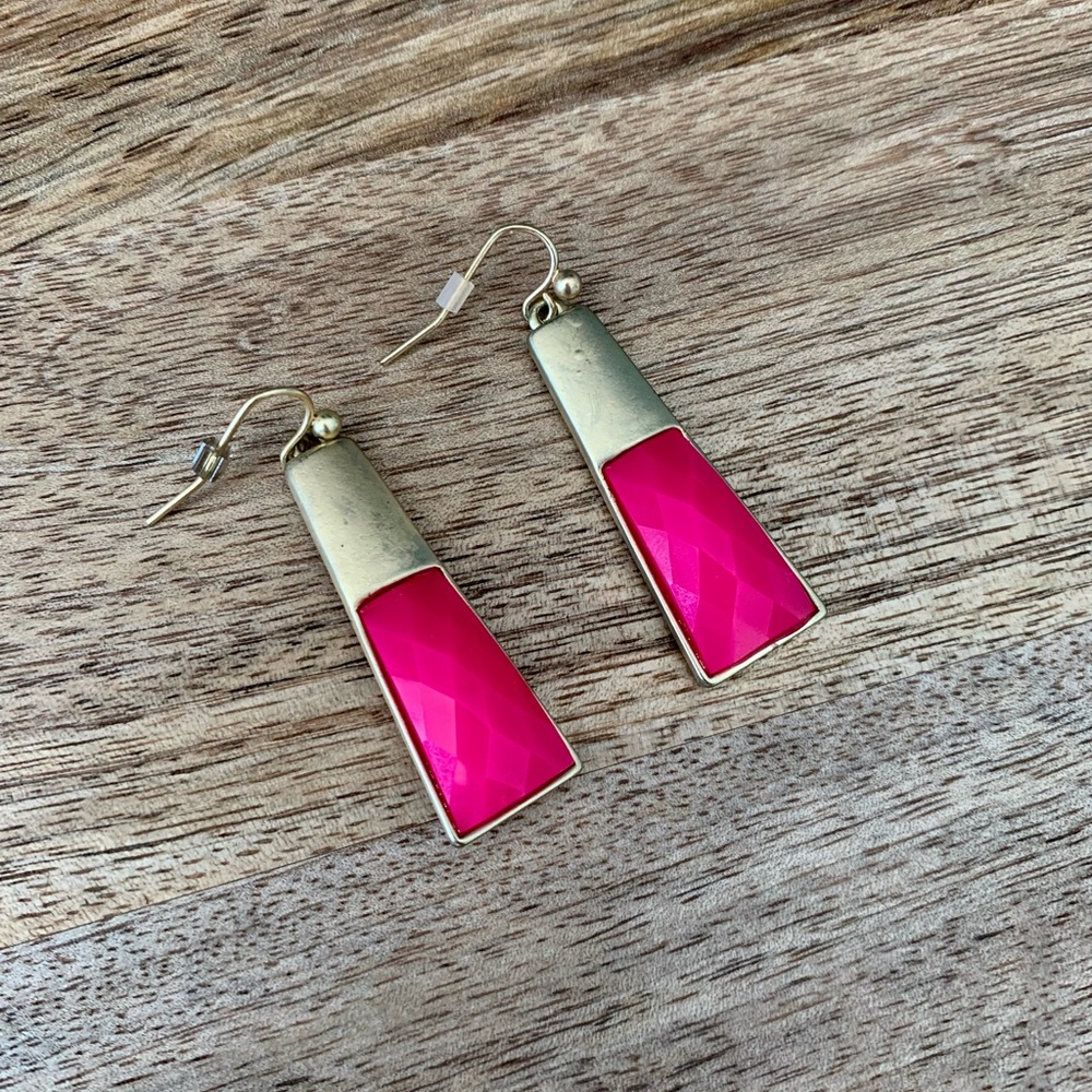 Kendra Scott Earrings - Hot Pink Drop  **Retired, Hard to find!**